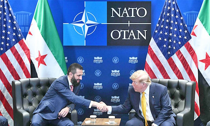 ترامب يلتقي الشرع ويرجح إزالة اسم سوريا من قائمة «الإرهاب»