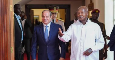 الرئيس السيسى يلتقى موسيفينى ويؤكد اعتزاز مصر بالعلاقات المميزة مع أوغندا