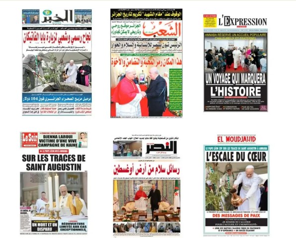 الصحافة الوطنية: زيارة البابا ليون...نجاح يعكس مكانة الجزائر كمركز إشعاع عالمي للتعايش ونشر قيم السلام