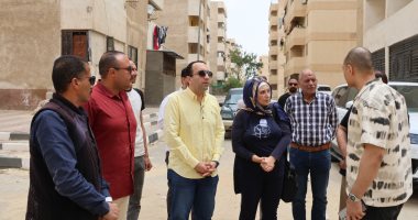 نائب محافظ الإسماعيلية يتفقد أعمال 12 عمارة إسكان اقتصادى بالمستقبل تمهيدًا لتسليمها