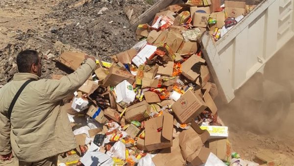 إعدام 3.3 أطنان لحوم وخضراوات مجمدة منتهية الصلاحية بالوادي الجديد