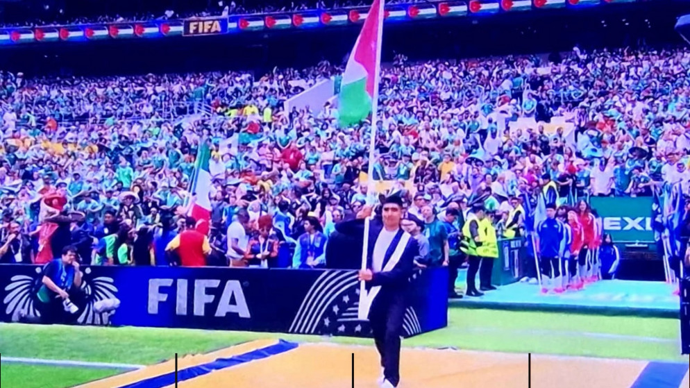 ظهور تاريخي للعلم الاردني في حفل افتتاح كاس العالم