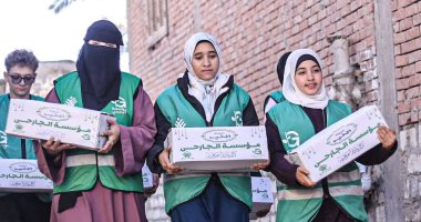 مؤسسة الجارحي عضو التحالف الوطني للعمل تواصل توزيع المساعدات الغذائية بالفيوم