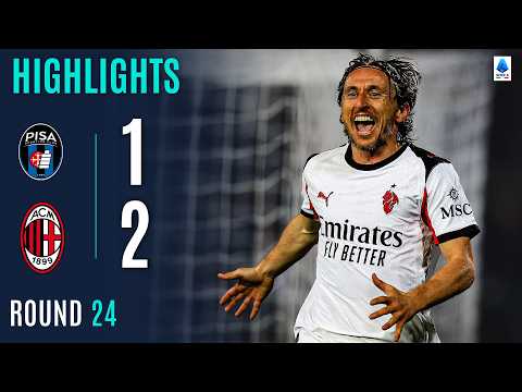 PISA-MILAN 1-2 | HIGHLIGHTS | Modric Last-Minute Hero For Milan