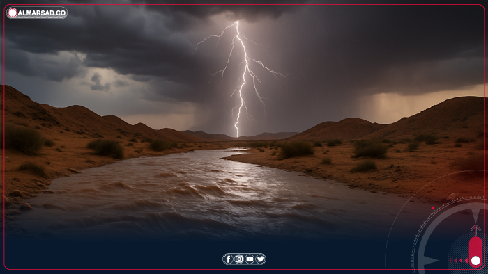 الأرصاد: أمطار متفرقة على الجنوب الغربي وتحذير من سيول في غدامس والحمادة