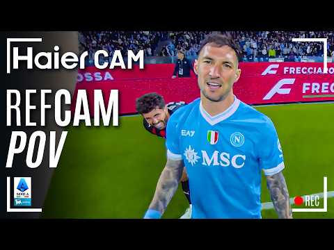 HAIER CAM | REF CAM POV: You Are The Referee in Napoli-Milan