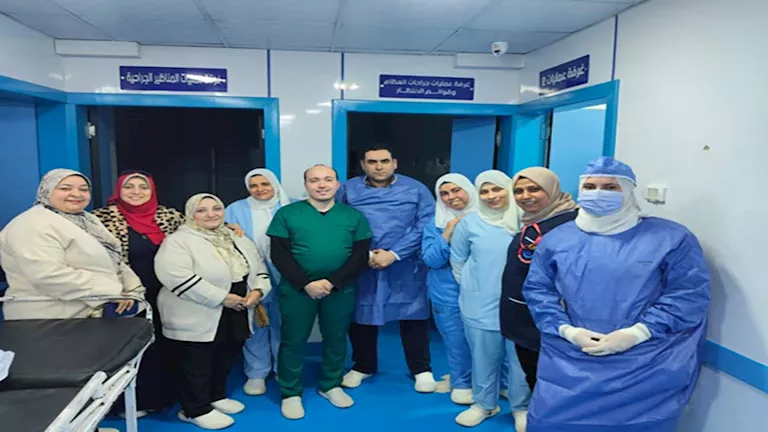 نجاح أول جراحة دقيقة لرضيعة عمرها 4 أيام في مستشفى شربين المركزي