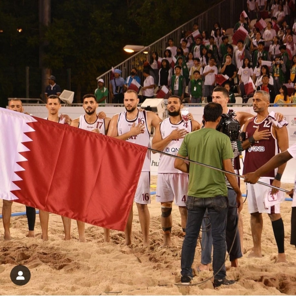‫ عنابي اليد في المجموعة الثانية للألعاب الآسيوية