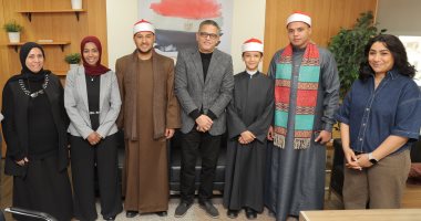 اليوم السابع يستقبل نجوم دولة التلاوة فى صالة التحرير