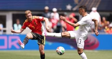 القائم يمنع دي بروين من تسجيل هدف التعادل لبلجيكا أمام منتخب مصر