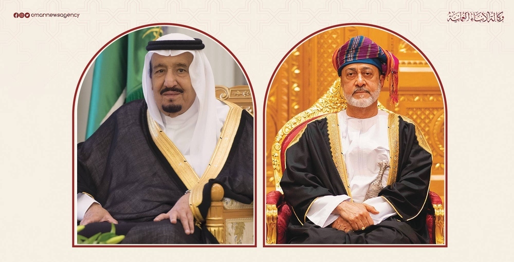 جلالة السّلطان يهنئُ أخاه خادم الحرمين الشريفين بمناسبة يوم التأسيس