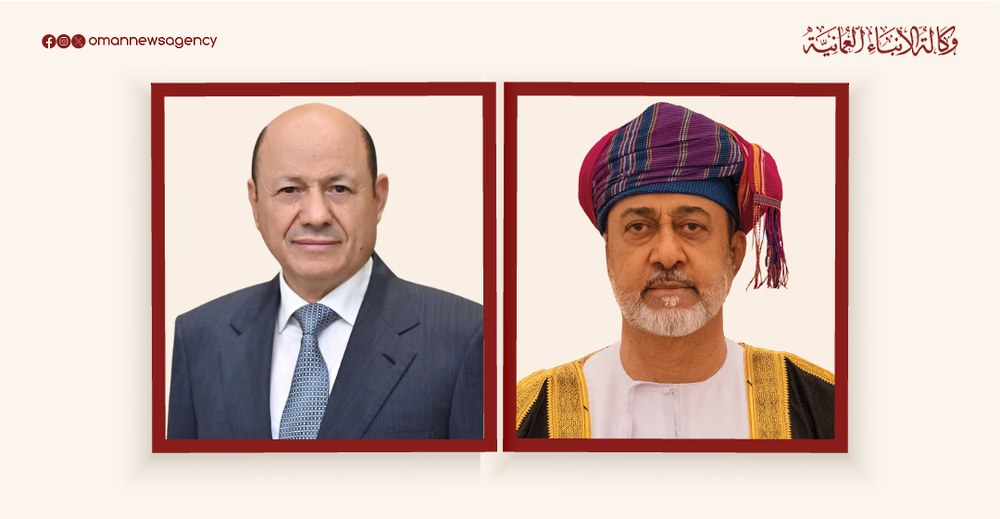 جلالة السُّلطان المعظّم يهنّئ الرّئيس اليمني