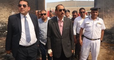 محافظ سوهاج ومدير الأمن يتابعان تداعيات حريق مصنع لحلج الأقطان بطهطا