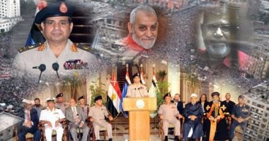(خارطة طريق 3 يوليو) 10 قرارات رسمت ملامح المرحلة الانتقالية.. تعطيل دستور 2012 وإسناد الدولة لرئيس المحكمة الدستورية.. تهيئة المناخ لإجراء انتخابات رئاسية وبرلمانية.. تشكيل حكومة كفاءات وإعادة بناء ا