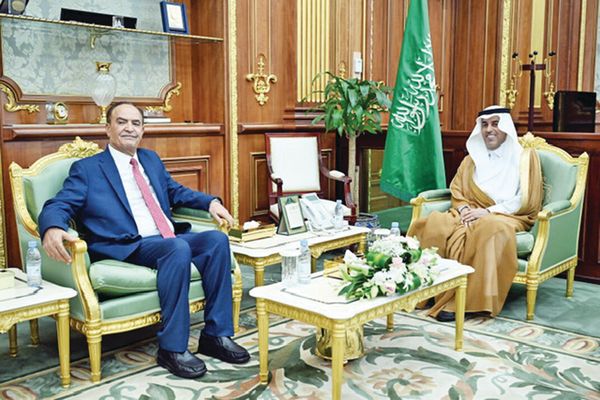 السلمي يستقبل وفد لجنة الأخوة الأردنية-السعودية