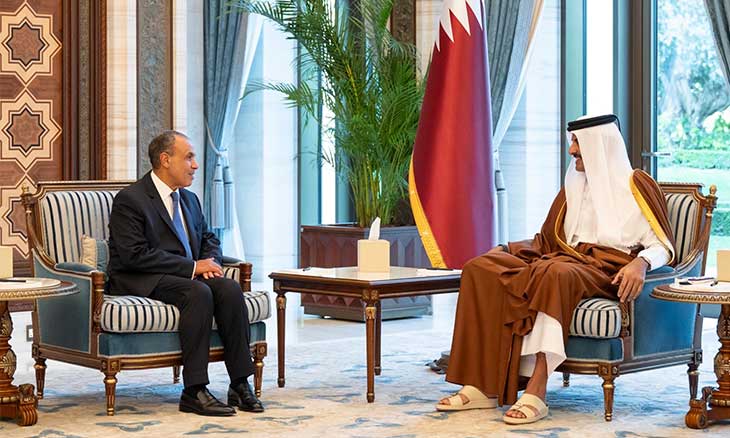 أمير قطر يلتقي وزير خارجية مصر ويثمّن دور القاهرة في الدفاع عن الأمن القومي العربي