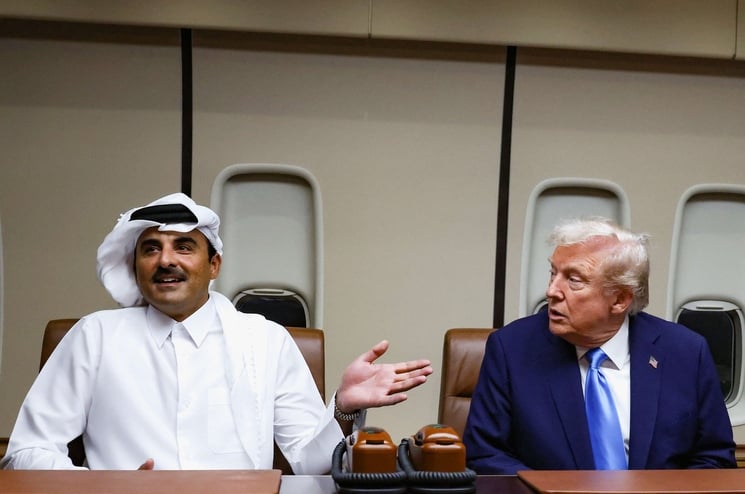 الأمير تميم وترامب يستعرضان مستجدات الأوضاع في المنطقة هاتفيا