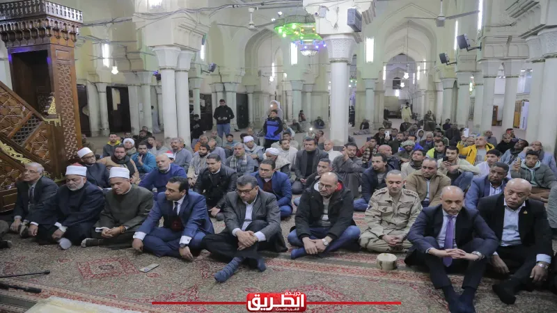 أوقاف قنا تحتفل بذكرى انتصارات العاشر من رمضان بمسجد سيدي عبدالرحيم القنائي بحضور المحافظ