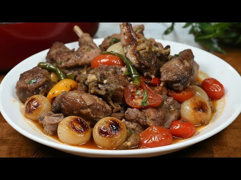 Easy Meat with Caramelized Onions & Roasted Eggplant 😋 A 5-Star Recipe ✨