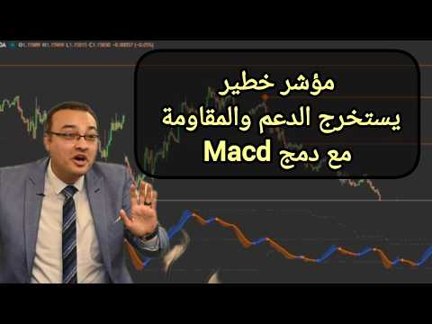 مؤشر خطير.. يستخرج الدعم والمقاومة مع دمج Macd
