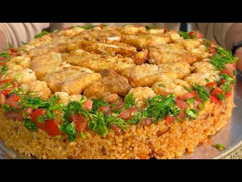 أفخم مقلوبة بالجمبري والسمك والفيلية المقرمش و السر في التتبيله👌🏻