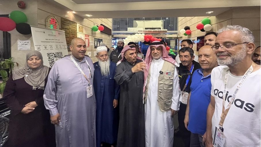البعثة الإعلامية تتفقد أوضاع الحجاج الأردنيين