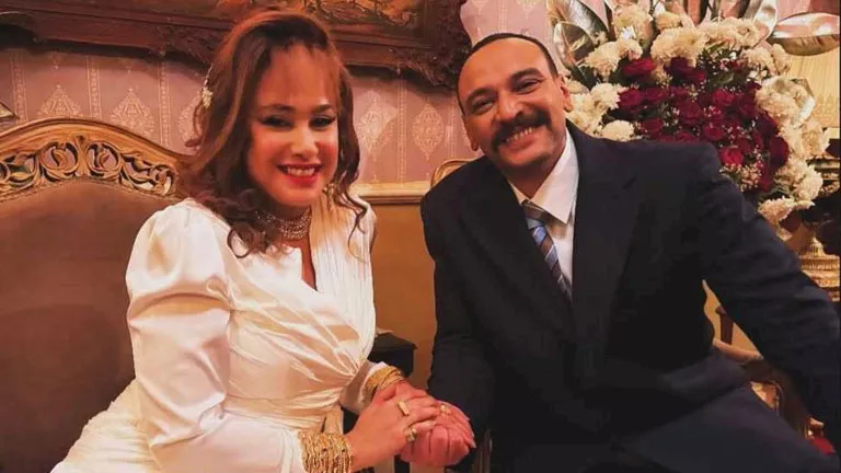 أحمد خالد صالح يحتفل بزفافه على هند صبري في "مناعة"