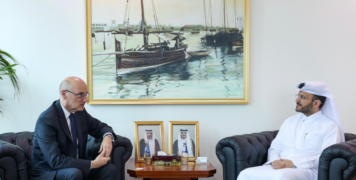 ‫ مستشار رئيس مجلس الوزراء المتحدث الرسمي لوزارة الخارجية مع المدير العام للشؤون السياسية والأمنية بوزارة أوروبا والشؤون الخارجية الفرنسي