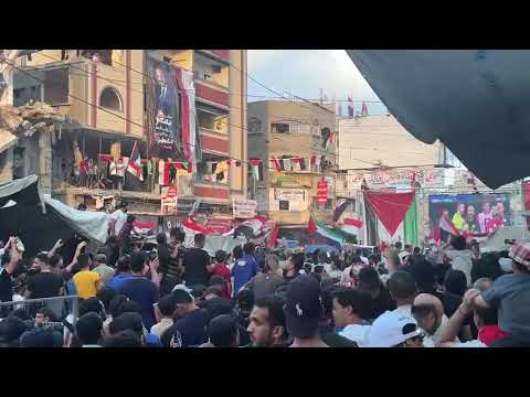فرحة الفلسطينيين في غزة بعد صد مصطفى شوبير ضربة جزاء الأرجنتين من ميسي