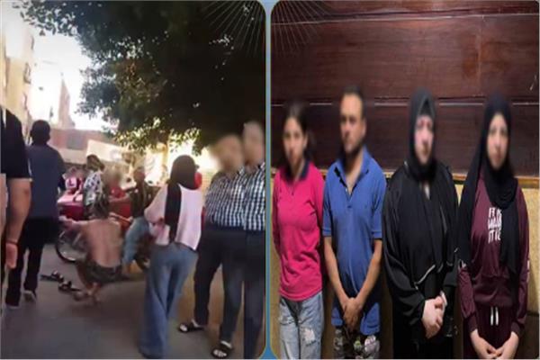 كشف ملابسات فيديو التعدي على سيدة أمام مدرسة بإمبابة