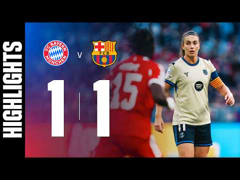 HIGHLIGHTS | FC BAYERN 1 vs 1 FC BARCELONA | UEFA WOMEN'S CHAMPIONS LEAGUE 🔵🔴