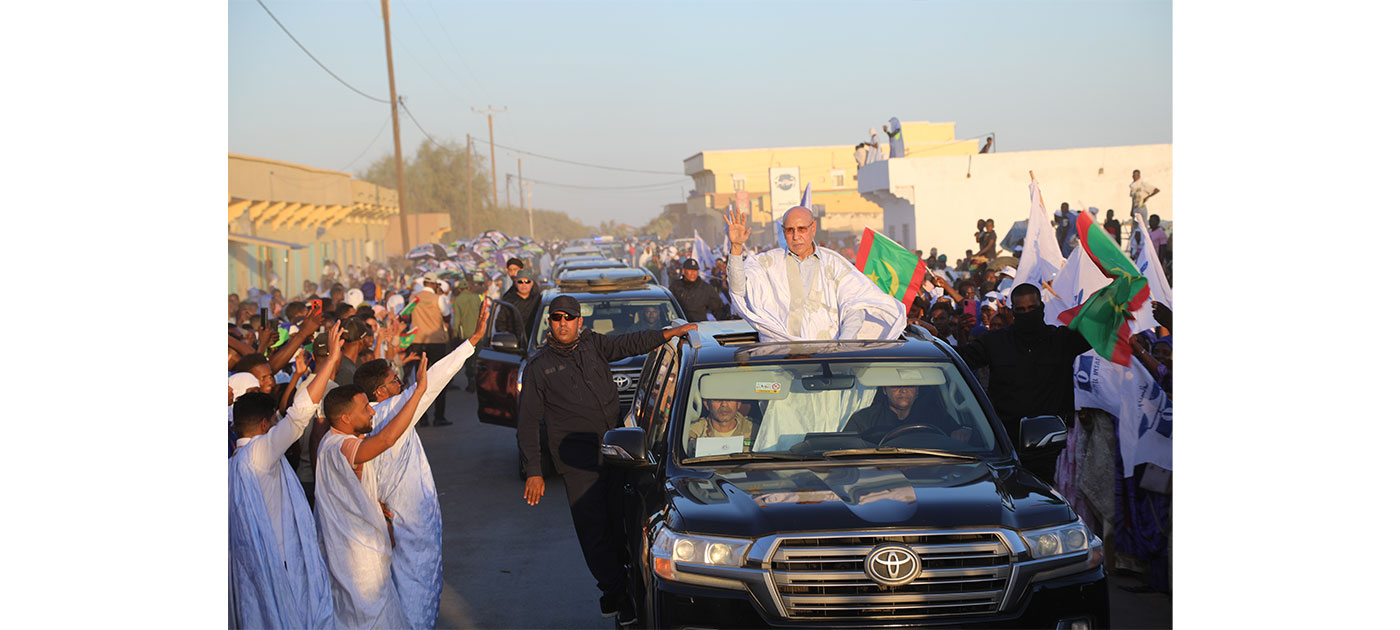 سكان مقاطعة لكصيبه يخصصون استقبالا شعبيا حاشدا لفخامة رئيس الجمهورية
