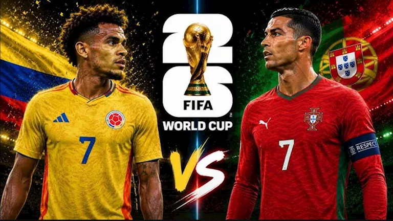 متابعة مباراة البرتغال وكولومبيا في كأس العالم 2026