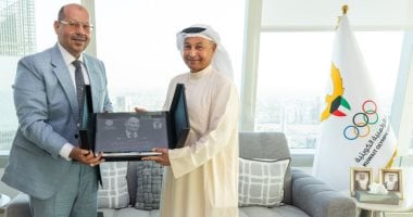 الأولمبية المصرية توقع برتوكول تعاون مع الكويتية بحضور الصباح وإدريس