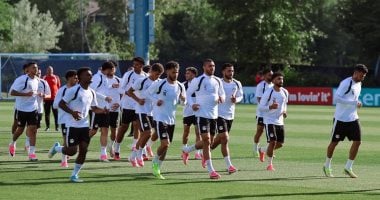 منتخب مصر يتدرب فى ملعب جونزاجا استعدادا لمباراة نيوزيلندا