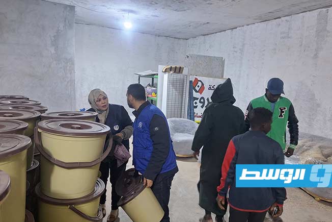 مساعدات إنسانية للعائلات السودانية النازحة في الجفرة