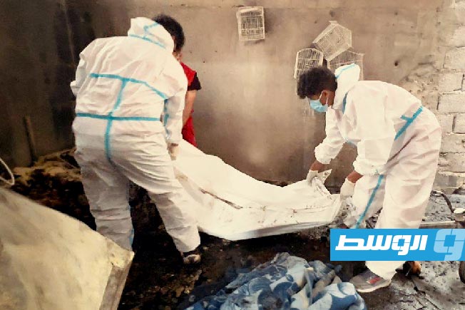 انتشال جثمان سيدة توفيت في حريق بعين زارة