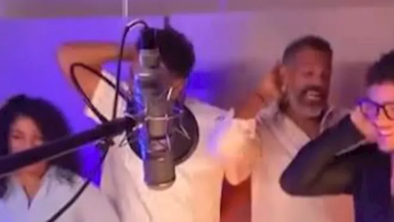 فيديو| دنيا سامي ومصطفى غريب يغنيان الأغنية الدعائية لفيلم "الكلام على