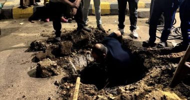 مياه المنوفية: متابعة ميدانية لأعمال إصلاح هبوط أرضي بشارع أسامة علام بشبين الكوم