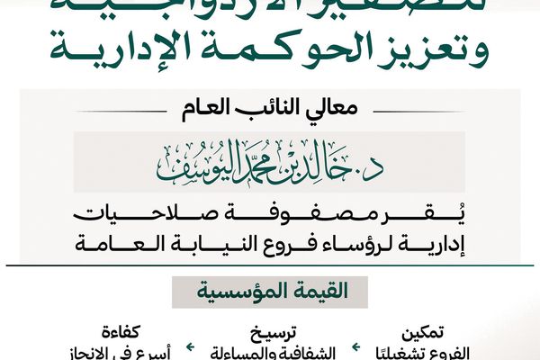 النائب العام يقر مصفوفة صلاحيات رؤساء الفروع
