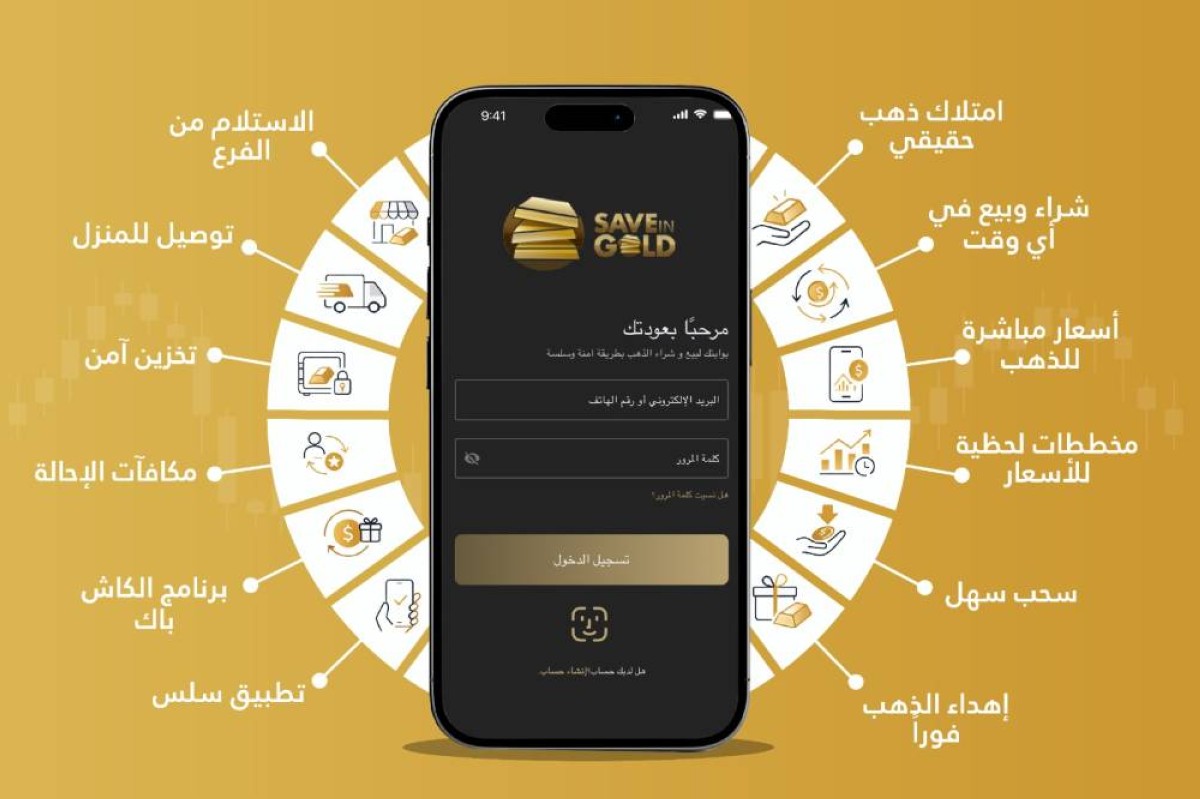 الاستثمار في الذهب في الإمارات عبر تطبيق Save In Gold: الحل الذكي في ظل الظروف الاقتصادية العالمية