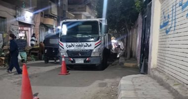 مركز الصف بالجيزة يقود حملة لمنع وقوف الباعة الجائلين أمام المدارس