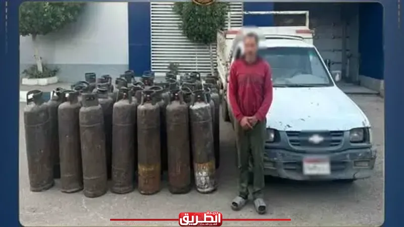 سقوط سائق ربع نقل بحوزته أسطوانات بوتاجاز مهربة بالدقهلية