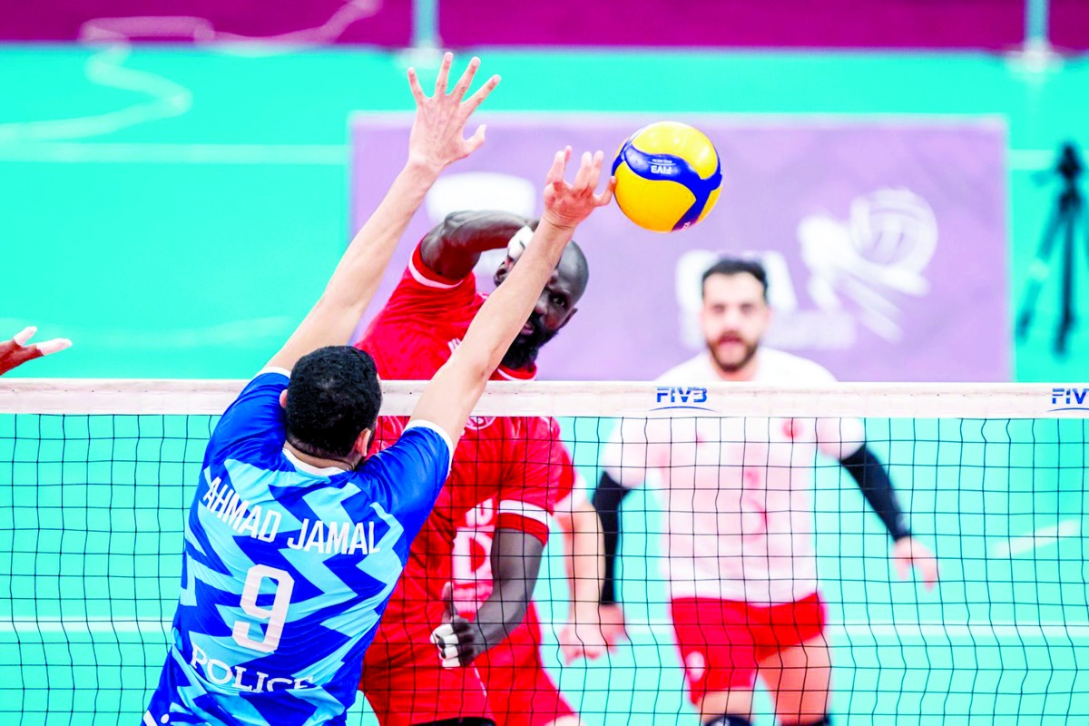 ‫ اليوم على صالة الاتحاد.. العربي والشرطة في نهائي كأس قطر للطائرة