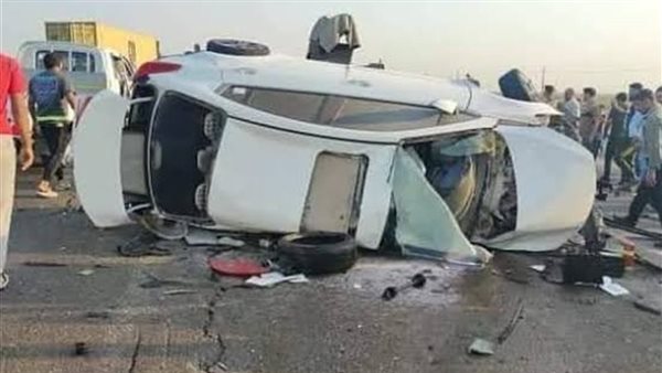 مصرع شخصين بينهم طفل وإصابة 4 آخرين في انقلاب سيارة ملاكي بالدقهلية