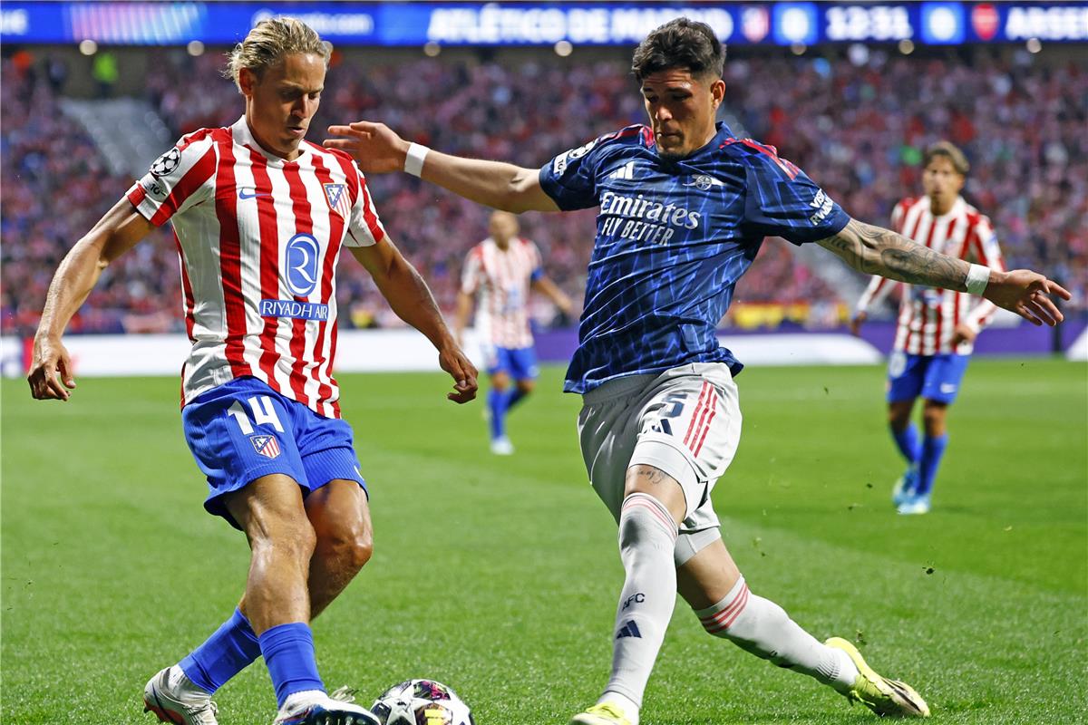 رجل مباراة أتلتيكو مدريد وآرسنال في دوري أبطال أوروبا