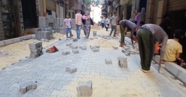 رصف 157 شارعا في حي المنتزه أول بالإسكندرية ضمن الخطة الاستثمارية