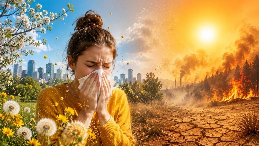 كيف يجعل تغير المناخ الحساسية الموسمية أسوأ كل عام؟