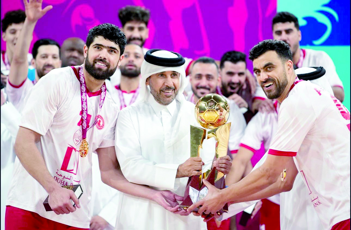 ‫ للمرة الثالثة في تاريخه واللقب الثالث له هذا الموسم.. العربي بطل كأس قطر لليد