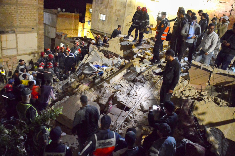النيابة العامة المغربية تتابع 21 شخصا وتودع 8 منهم السجن في حادثة انهيار عمارتين